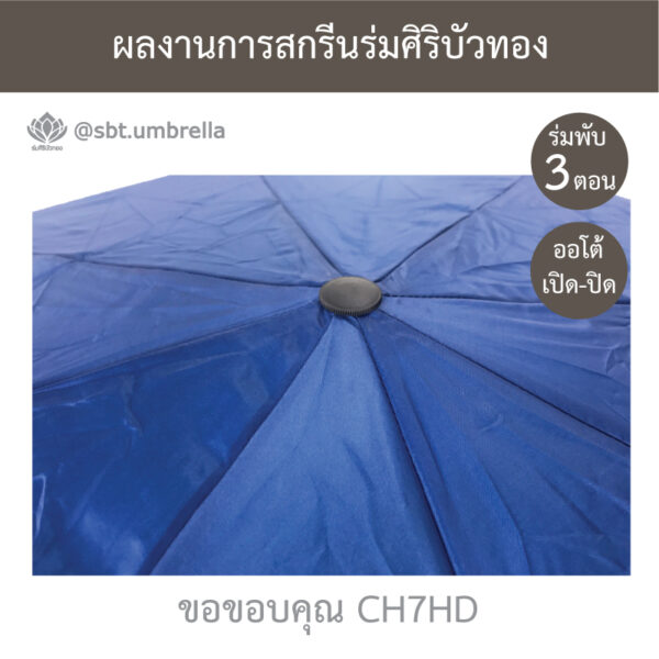 ร่มพรีเมียมพับ 3 ตอน