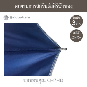 ร่มพรีเมียมพับ 3 ตอน