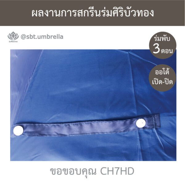 ร่มพรีเมียมพับ 3 ตอน