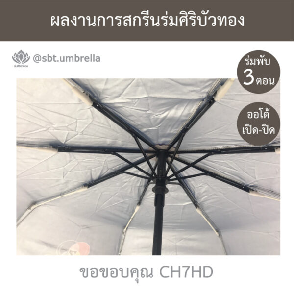 ร่มพรีเมียมพับ 3 ตอน