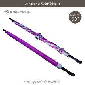 ร่มพรีเมียม ร่มกอล์ฟ 30 นิ้ว 2 ชั้น สีกรมท่า สกรีน การไฟฟ้าส่วนภูมิภาค