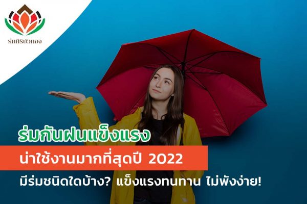 รีวิว ร่มกันฝนแข็งแรง น่าใช้งานมากที่สุดปี 2022 มีร่มชนิดใดบ้าง? แข็งแรงทนทาน ไม่พังง่าย!