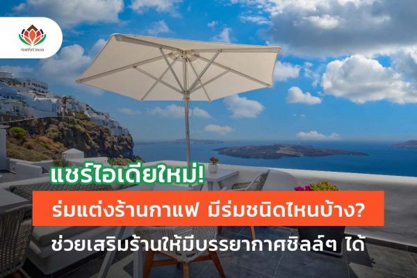 แชร์ไอเดียใหม่! ร่มแต่งร้านกาแฟ มีร่มชนิดไหนบ้าง? ช่วยเสริมร้านให้มีบรรยากาศชิลล์ๆ ได้
