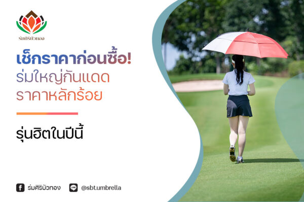 เช็กราคาก่อนซื้อ! ร่มใหญ่กันแดดราคาหลักร้อย รุ่นฮิตในปีนี้