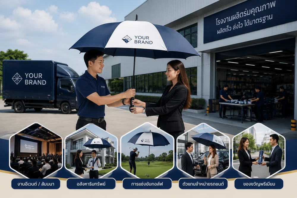 รับผลิตร่มกอล์ฟสกรีนด่วน คืออะไร? เหมาะกับใคร