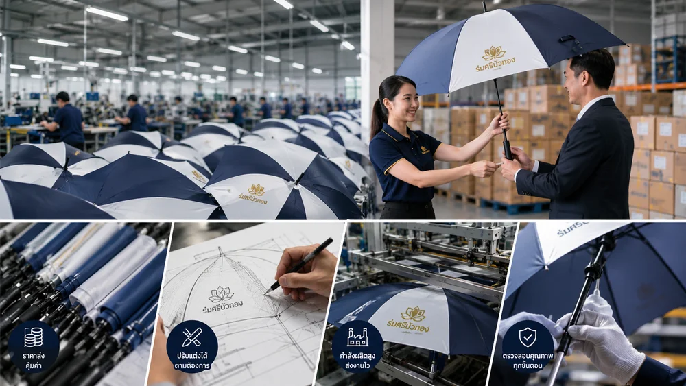 โรงงานรับทำร่มกอล์ฟ ราคาส่ง มีข้อดีอย่างไร?