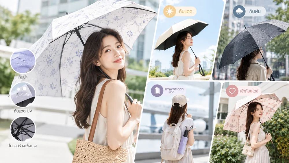 วิธีดูแลร่มแฟชั่นให้สวยเหมือนใหม่และใช้งานได้นาน
